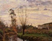 卡米耶 毕沙罗 : Landscape with Small Stream